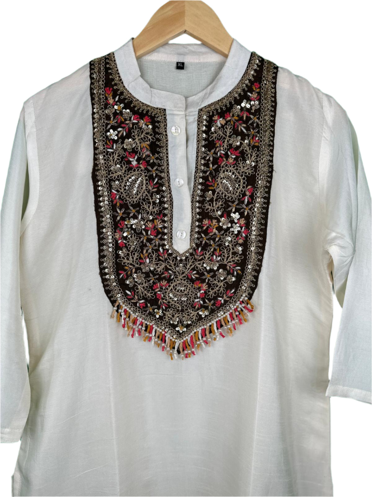 Ivory Elegance – Dola Silk Suit with Digital Jacquard Dupatta