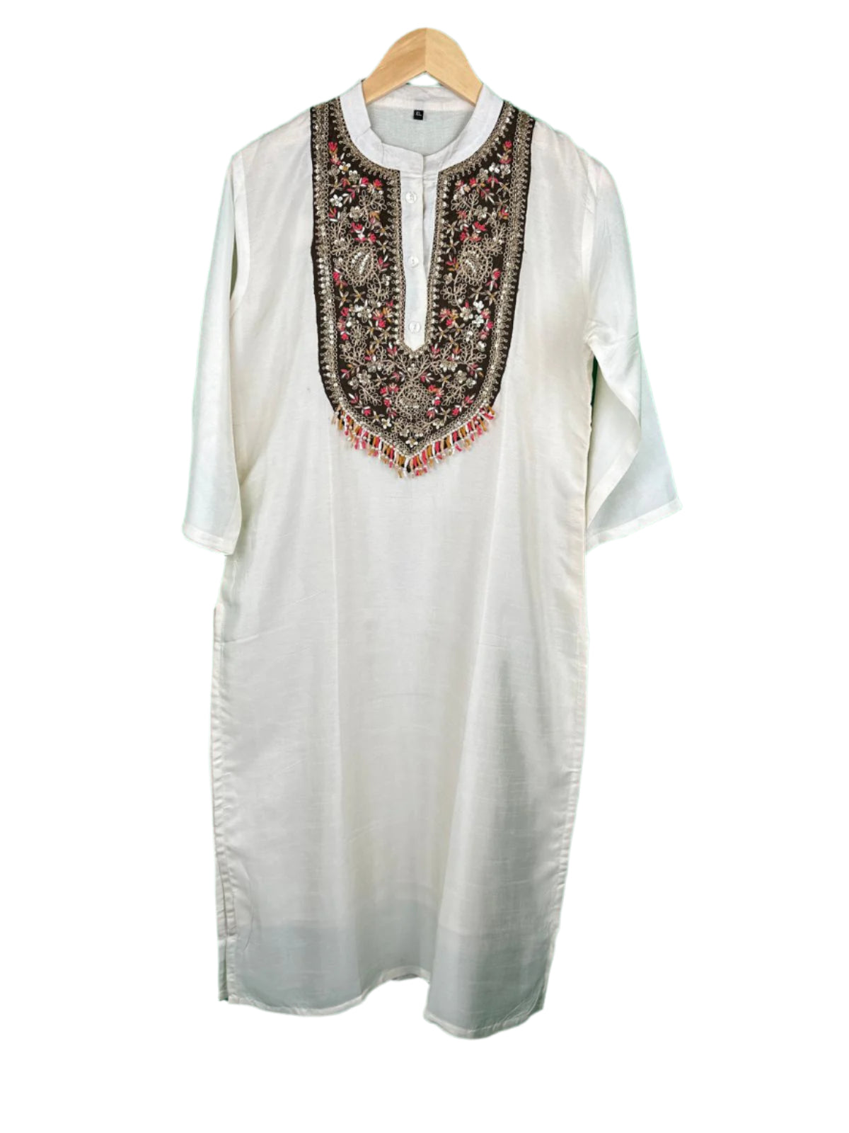 Ivory Elegance – Dola Silk Suit with Digital Jacquard Dupatta