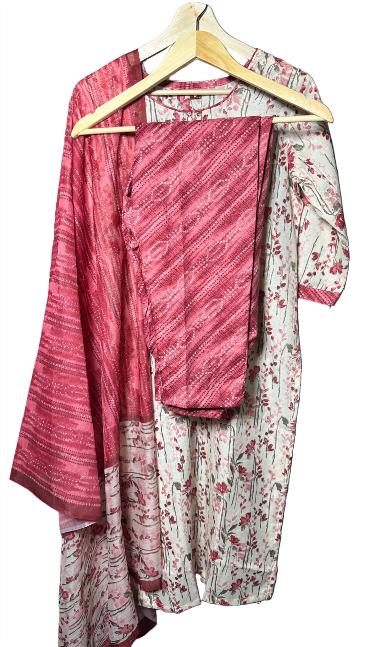 Summer Bloom – 3-Piece Floral Suit with Matching Dupatta